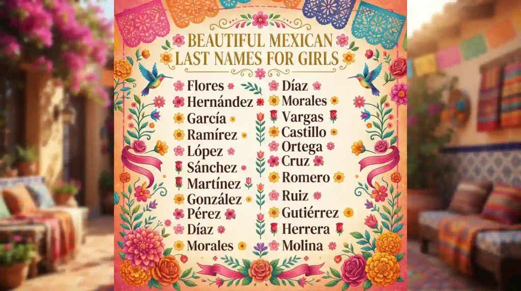 Beautiful Mexican Last Names for Girls