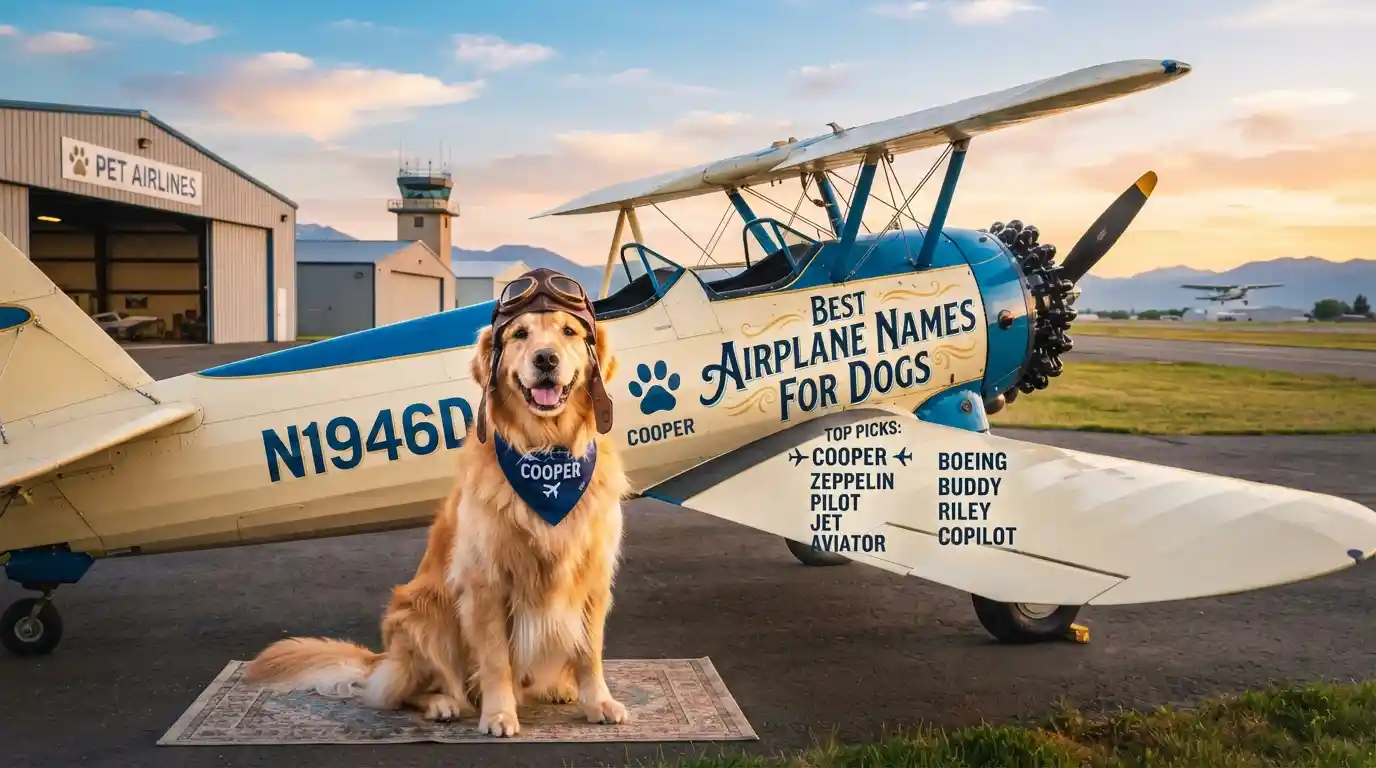 Best Airplane Names for Dogs
