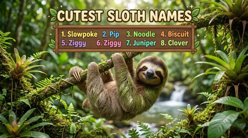 Best Cute Names for Sloths