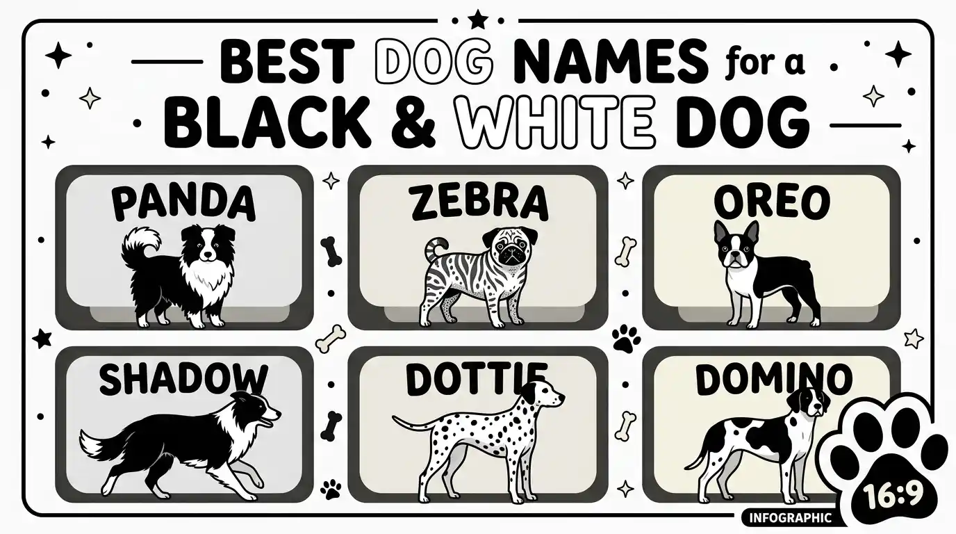 Best Dog Names for a Black and White Dog