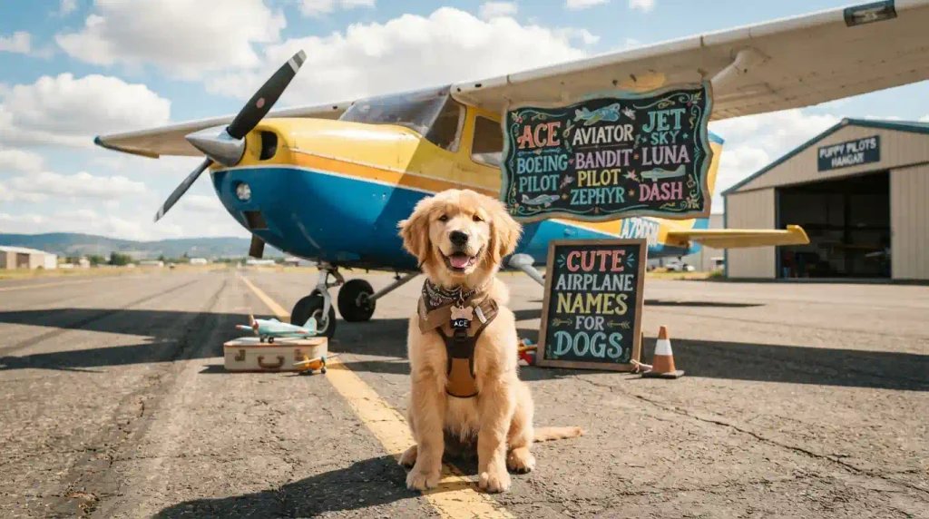 Cute Airplane Names for Dogs