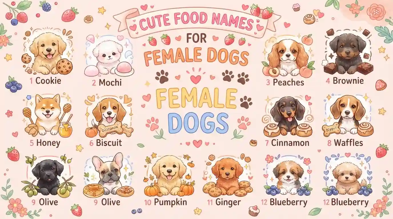 Cute Food Names for Female Dogs
