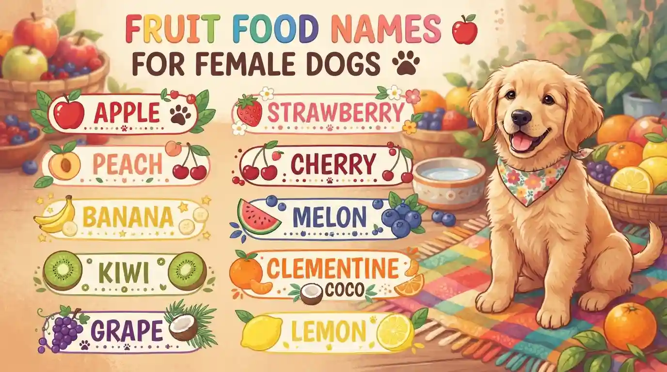 Fruit Food Names for Female Dogs