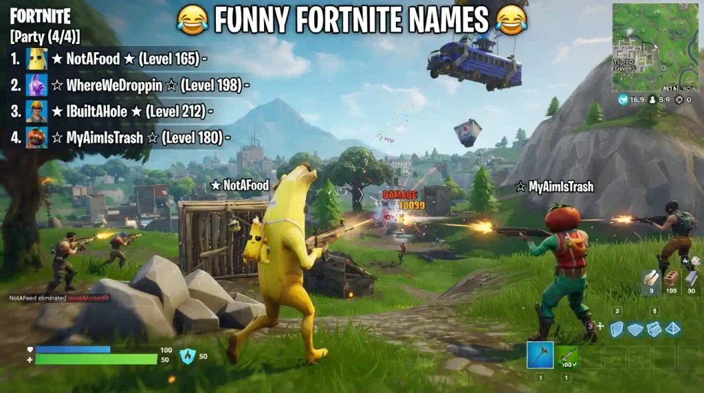 Funny Fortnite Display Names