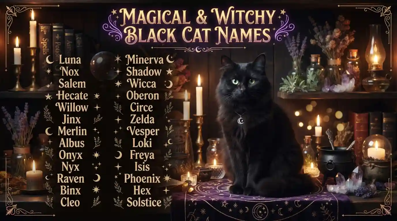 Magical and Witchy Black Cat Names