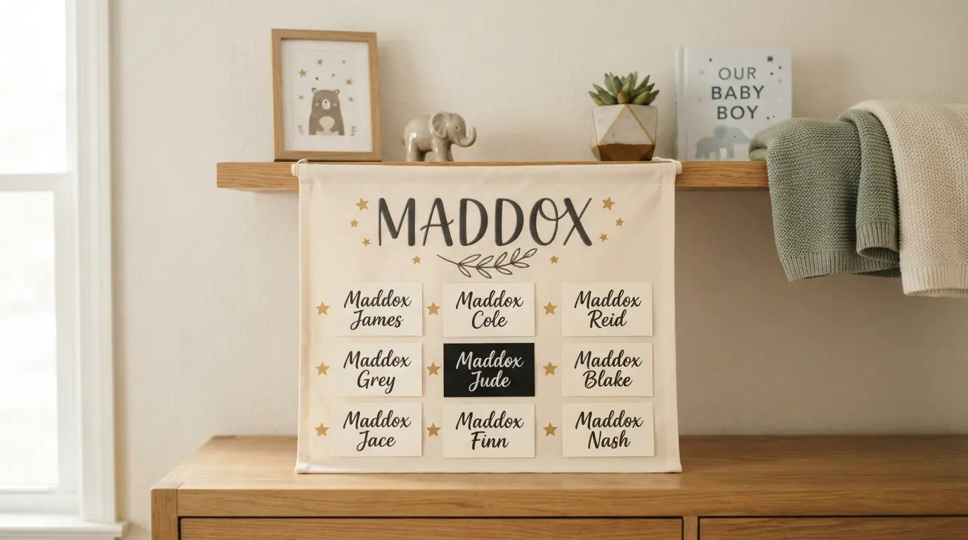 Modern Middle Names for Maddox