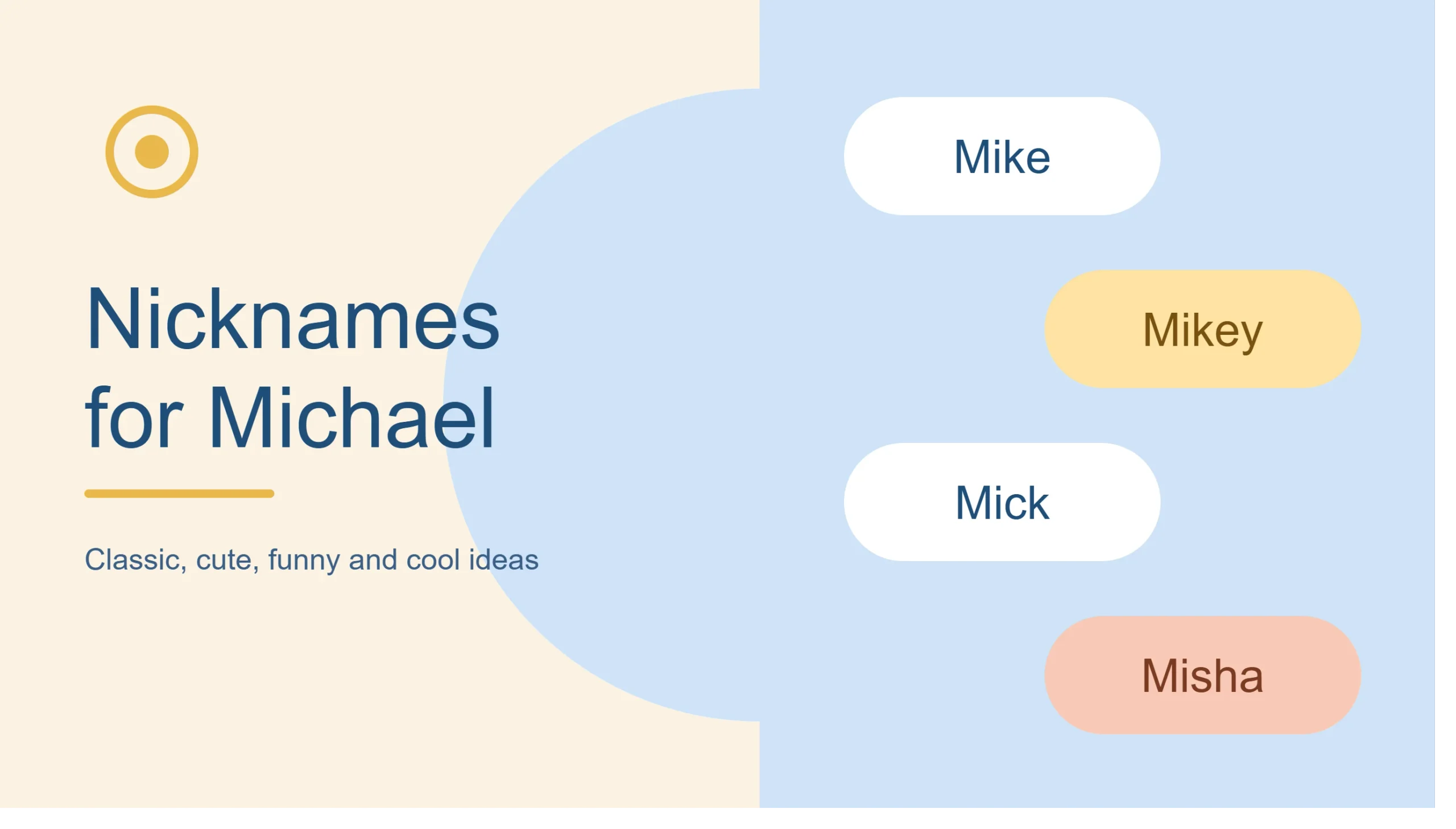 Nick names for michael
