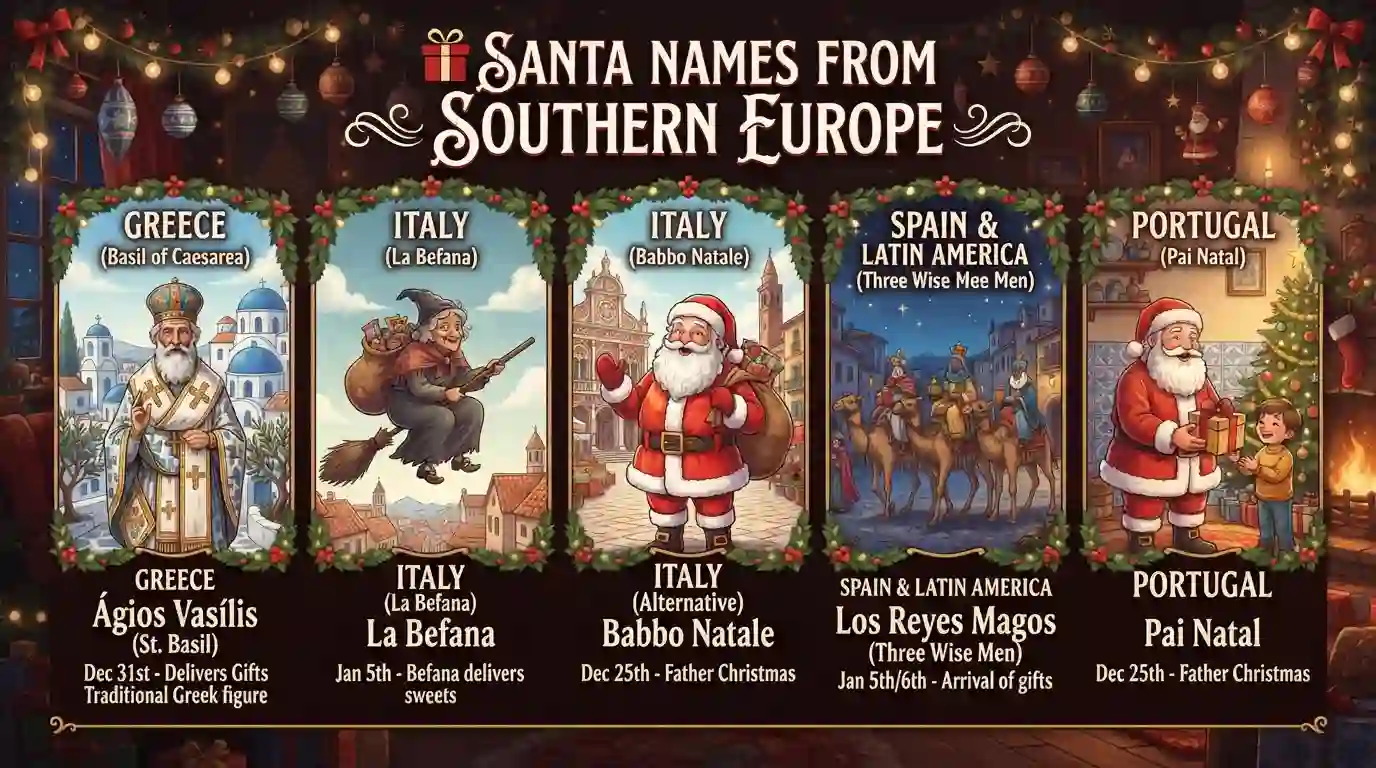 Santa Names From Southern Europe