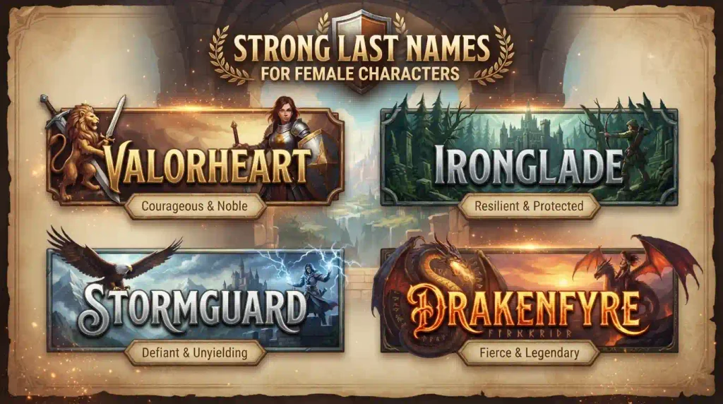 Strong Last Names for Female Characters 