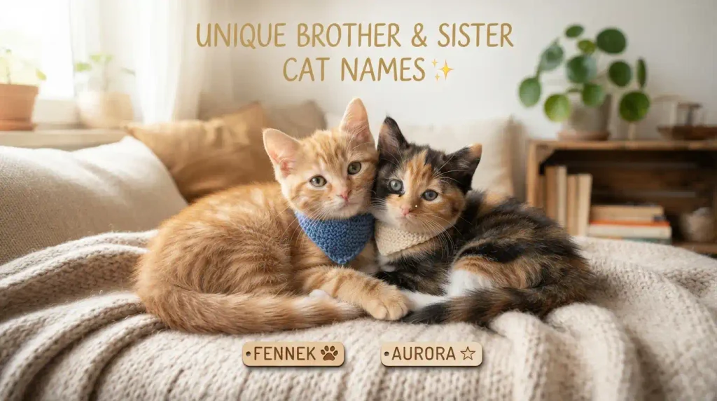 Unique Brother and Sister Cat Names 
