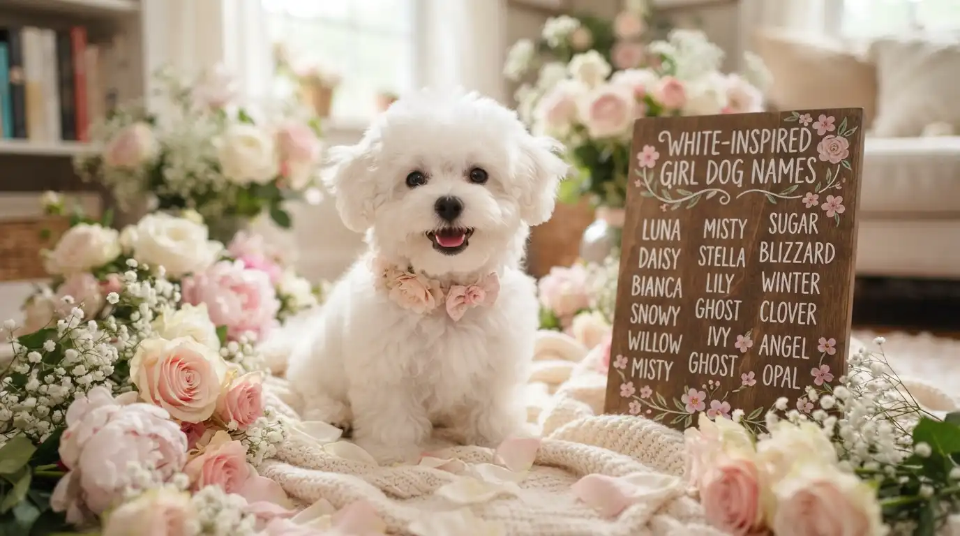 White-Inspired Girl Dog Names 