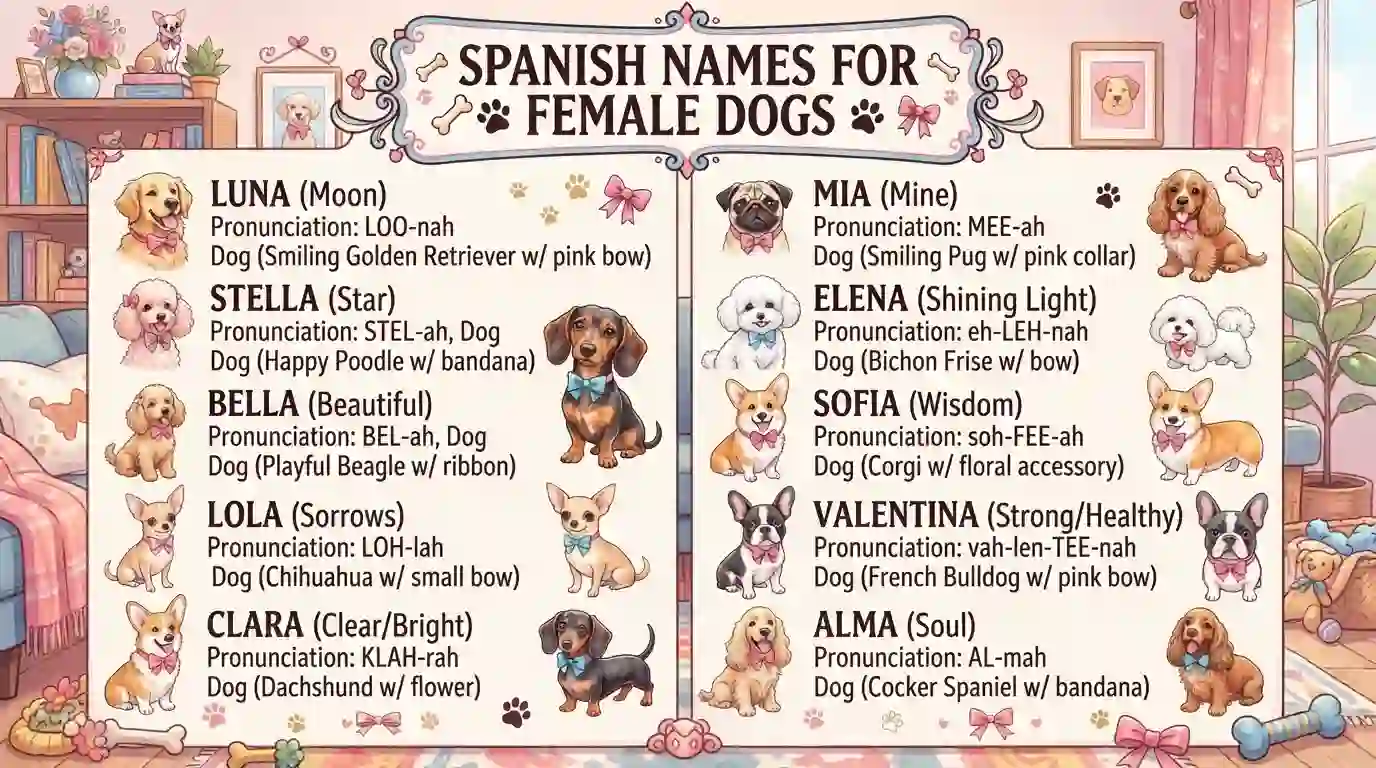 Spanish Names for Female Dogs 
